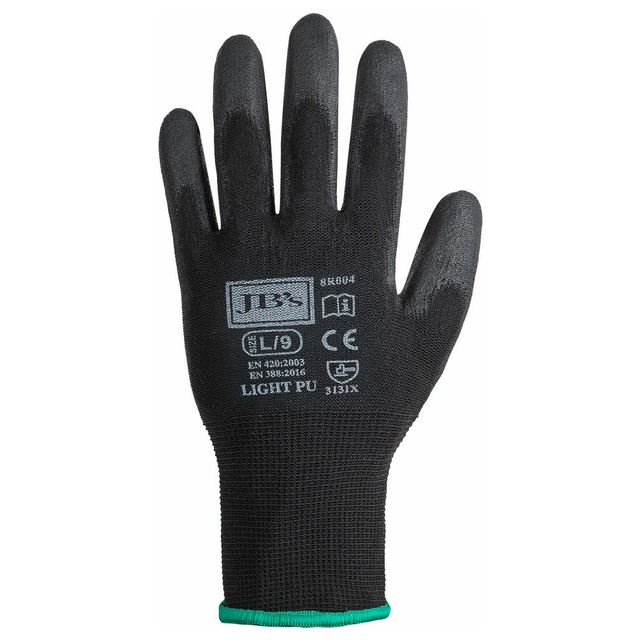 Black Light PU Breathable Glove