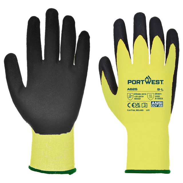 Cut D13 PU Hi Vis Glove