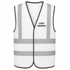 White back Chief Warden Reflective Safety Vest | CR-VDN-CW-W