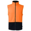 High Vis Full Zip Sleeveless Day Fleecy Hoodie