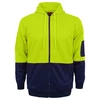 High Vis Full Zip Day Fleecy Hoodie