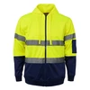 High Vis Full Zip Day/Night Fleecy Hoodie