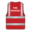Red back Fire Warden Day/Night Vests | CR-DN-FW-R