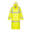 High Vis Yellow front Hi-Vis Rain Coat 122cm | PMW-H445