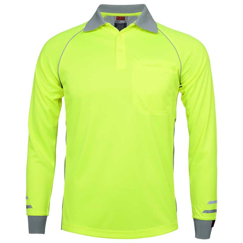 Hi Vis AeroSoft Long Sleeve Polo