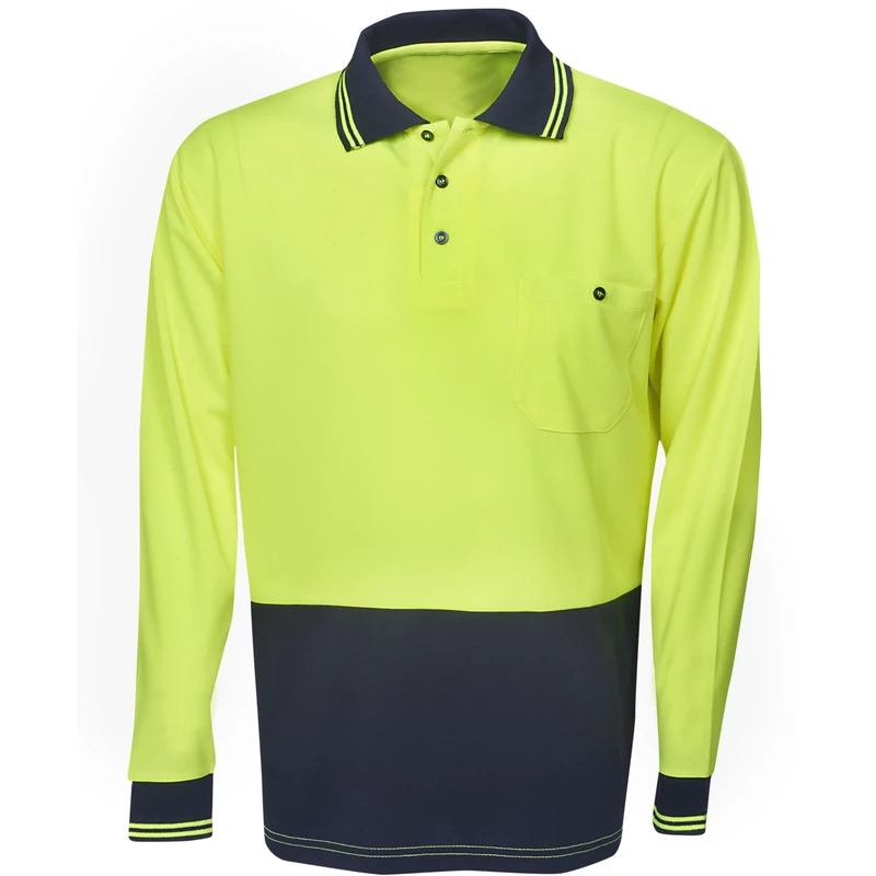 High Vis Polo Shirt Long sleeve