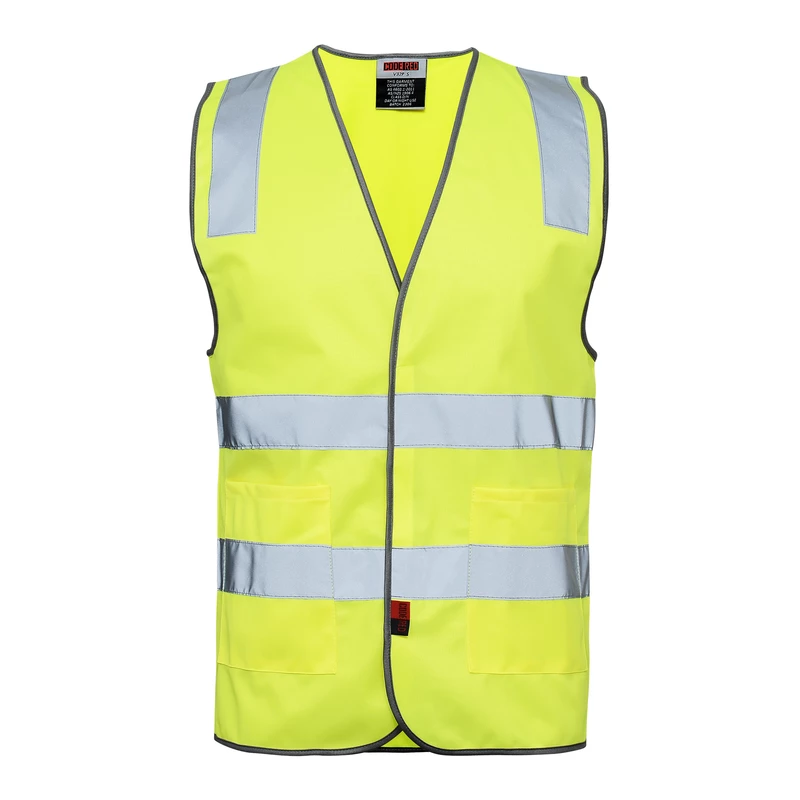 Hi Vis Day/Night Vest with Pockets