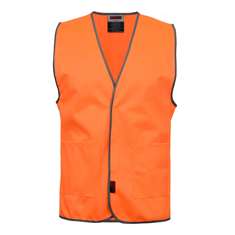 Hi Vis Day Vest with 2 Front Pockets