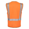 High Vis Day/Night Zipper Vest with ID Patch