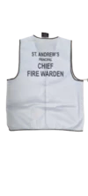 White Safety Vest for Identification