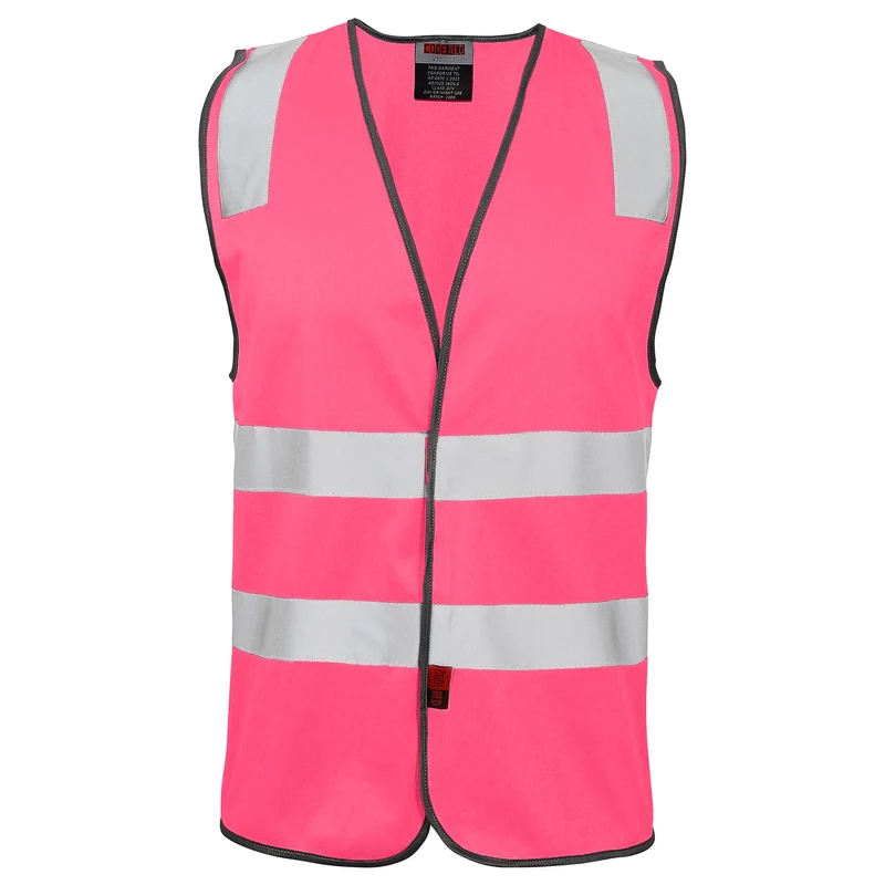 Two ToneHi Vis Reflective Pink Safety Vest for Traffic, Security, Volunteer  Work