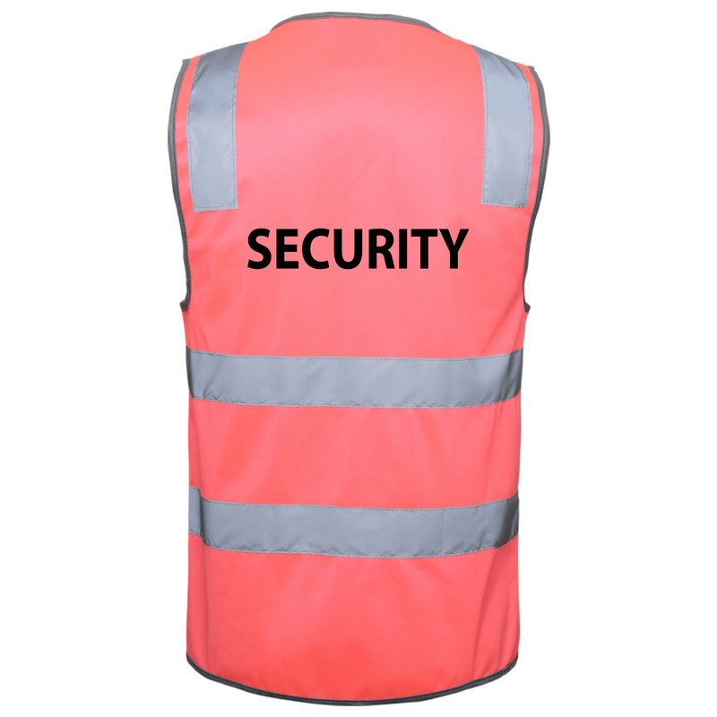 Hi-Vis Security Vest Yellow/Orange Custom Printing Available