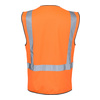 High Vis Day/Night Zipper Vest with ID Patch