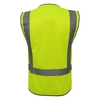 High Vis Day/Night Zipper Vest with ID Patch