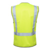 High Vis Day/Night Zipper Vest with ID Patch