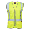 High Vis Day/Night Zipper Vest with ID Patch