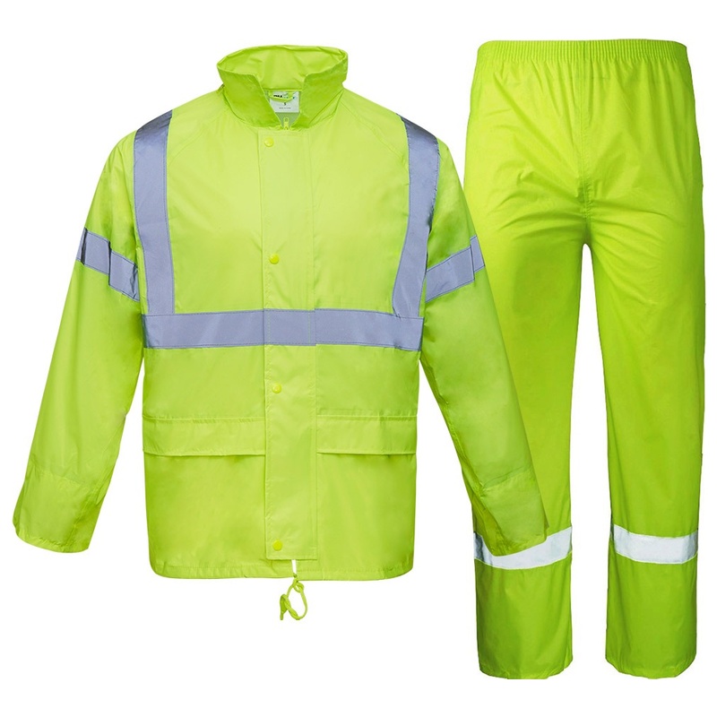 Hi Vis Rain Jacket & Pant Set