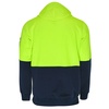 High Vis Yellow back Hi Vis Fleece Hoodie | BH-W6