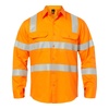 Vic Rail Hi Vis Vented Drill Shirt with Reflective Tape