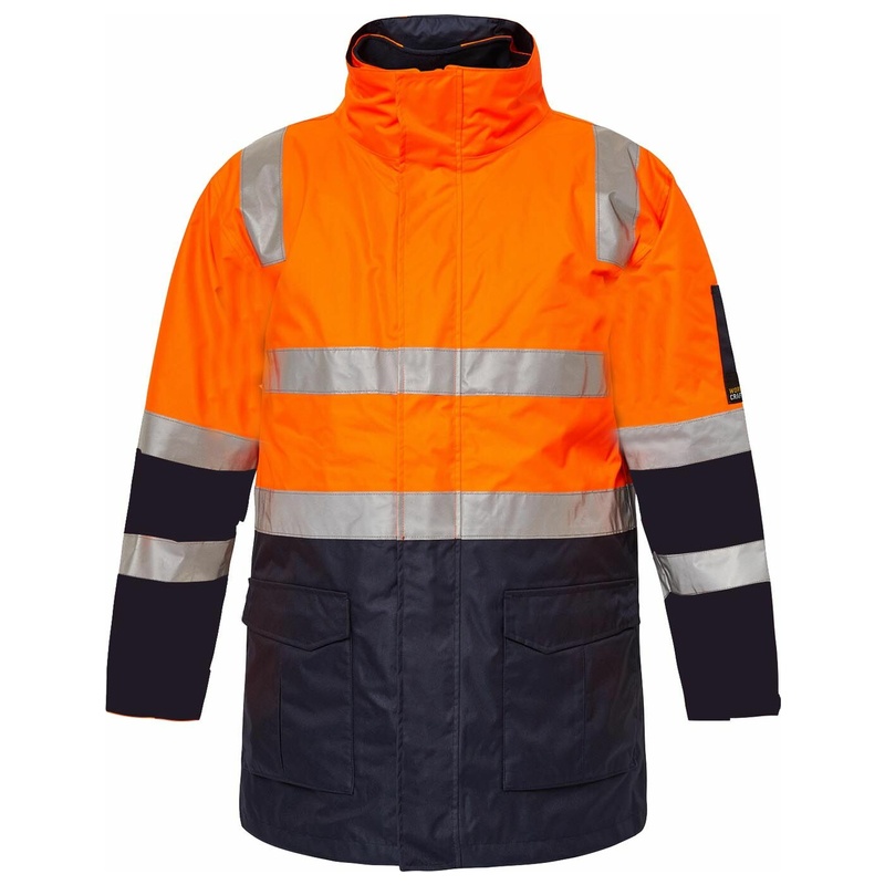 Hi Vis 6 in 1 Two Tone Reflective Jacket with Removable Sleeves