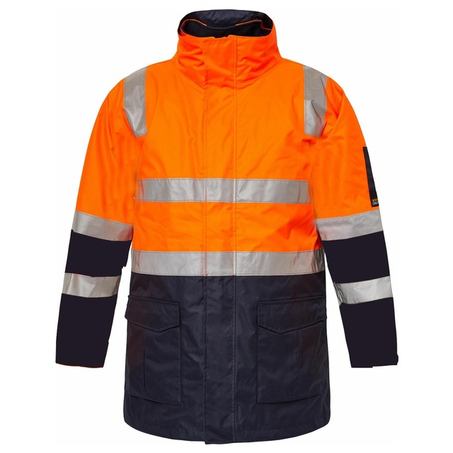 Hi Vis 6 in 1 Two Tone Reflective Jacket with Removable Sleeves