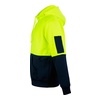High Vis Yellow / Navy Hi-Vis Two Tone Kangaroo Pocket Hoodie | SH-SW38