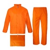 High Vis Orange front Rain Jacket & Pant Set | BH-W12