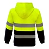 High Vis Yellow / Navy back Hi Vis Day/Night Fleecy Hoodie | BW-F97