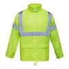 High Vis Yellow front Day/Night Rain Jacket & Pant Set | BH-W14