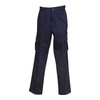 Navy front Heavy Drill Cargo Trousers | BW-W83