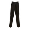 Black front Heavy Drill Cargo Trousers | BW-W83