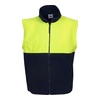 High Vis Yellow / Navy front Hi Vis Sleeveless Polar Fleece | BW-F84