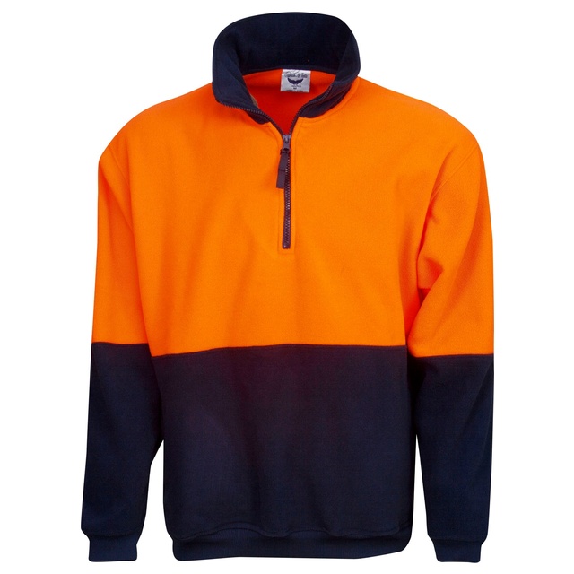 Hi Vis Half-Zip Polar Fleece