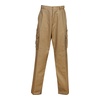 Khaki front Heavy Drill Cargo Trousers | BW-W83