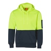 High Vis Yellow / Navy front Hi-Vis Two Tone Kangaroo Pocket Hoodie | SH-SW38