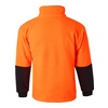 High Vis Orange / Navy back Hi-Vis 2 Tone Half Zip Pullover Polar Fleece | SH-SW07