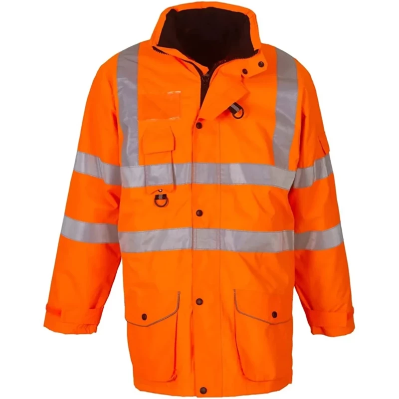 Mens Hi Vis Rain Jacket