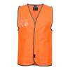 High Vis Orange front Safety Vest with ID Card Holder | CR-V24