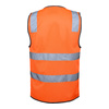 High Vis Orange back Mesh High Vis Vest with Tape | CR-V36