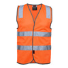 High Vis Orange front Mesh High Vis Vest with Tape | CR-V36