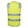 High Vis Yellow front Mesh High Vis Vest with Tape | CR-V36